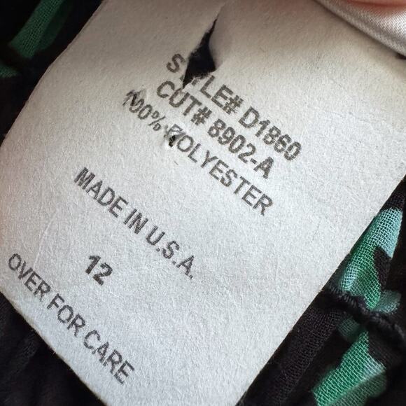 VTG Fashion Bug Floral Asymmetrical Dress Sz 10 12 Y2K 90s Vintage Fairy dainty - Picture 7 of 13